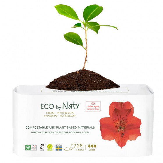 Protège-slips 100 % eco Flux Large - 28 pcs Protège-slips 100 % eco Flux Large - 28 pcs