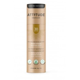 Bâton solaire minéral teinté sans parfum SPF 30 visage 30 g - Attitude