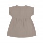 Robe en mousseline - coton biologique - taupe
