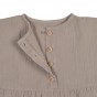 Robe en mousseline - coton biologique - taupe