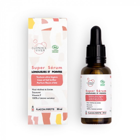 Super sérum cheveux longueurs et pointes BIO - 30 ml Super sérum cheveux longueurs et pointes BIO - 30 ml