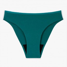 Culotte menstruelle pour flux moyen en coton BIO Vert - Smoon 