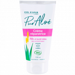 Crème réparatrice à l'aloe vera 70% BIO 150 ml - Pur Aloe