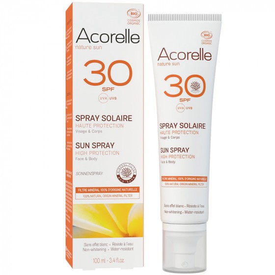 Spray solaire Haute protection SPF 30 - 100 ml Spray solaire Haute protection SPF 30 - 100 ml