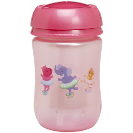 Gobelet avec paille 270 ml Rose