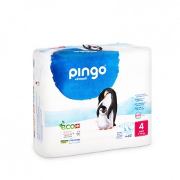 Couches écologiques taille 4 Maxi 7-18 kg 40 langes - Pingo