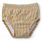 Slip de bain bébé Anthony seersucker - Y & D Stripe: Golden caramel & White