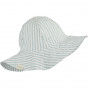 Chapeau de soleil Amelia - Y/D stripe: Sea blue/white