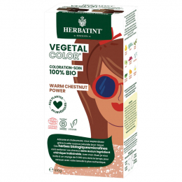Coloration soin végétale Bio - Châtaigne chaude