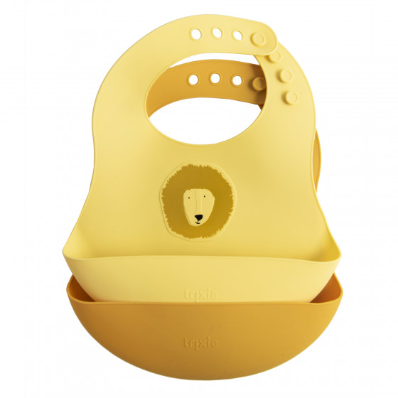 Bavoirs en silicone - 2-pack - Mr. Lion Bavoirs en silicone - 2-pack - Mr. Lion