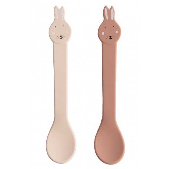 Cuillères en silicone - 2-pack - Mrs. Rabbit